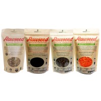 Rawseed Organic Certified Lentils, Black, Red ,Brown, Green Total 8 Lbs 4 Pack 2 Lb, 1 of Each One